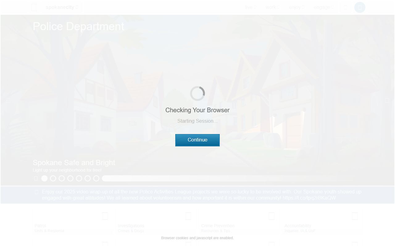 Spokane Police Department 24 hour booking