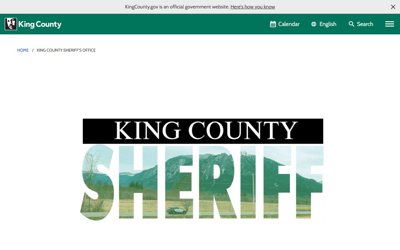 Seattle 24 hour booking King County Sheriff