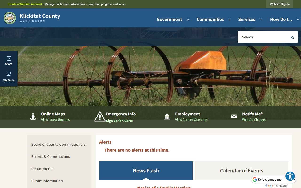 Klickitat County 24 hour booking county government portal