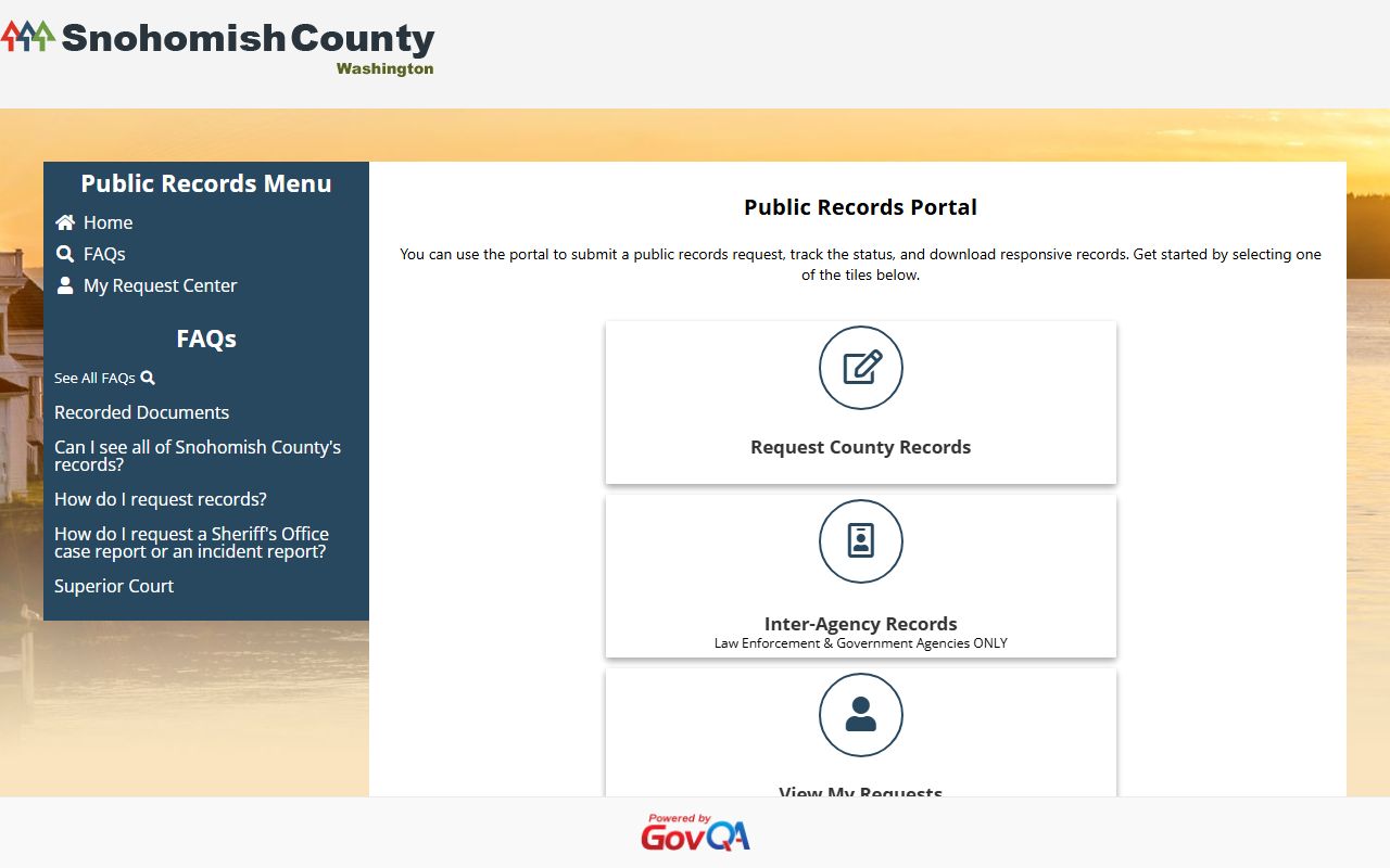 Snohomish County 24 hour booking public records portal