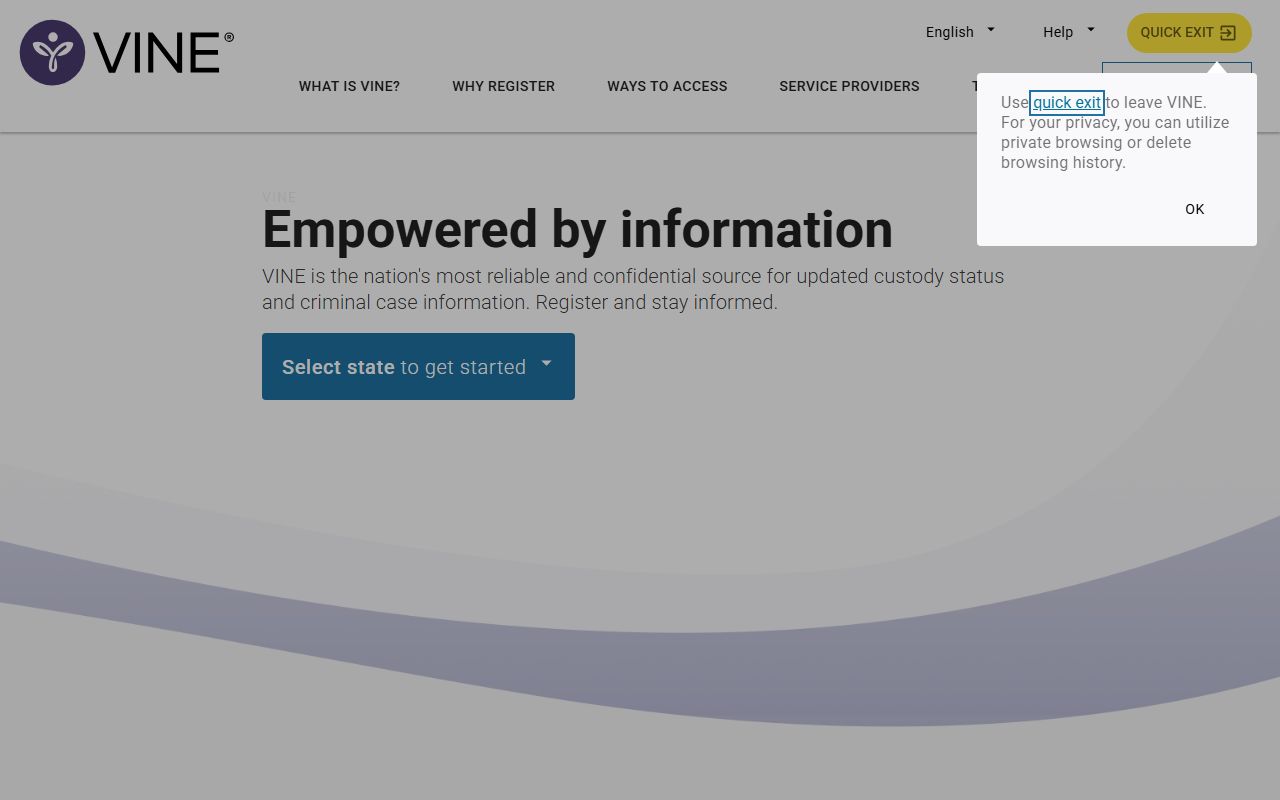 San Juan County 24 hour booking VINE victim notification